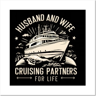 Husband and Wife cruising partners for life Posters and Art